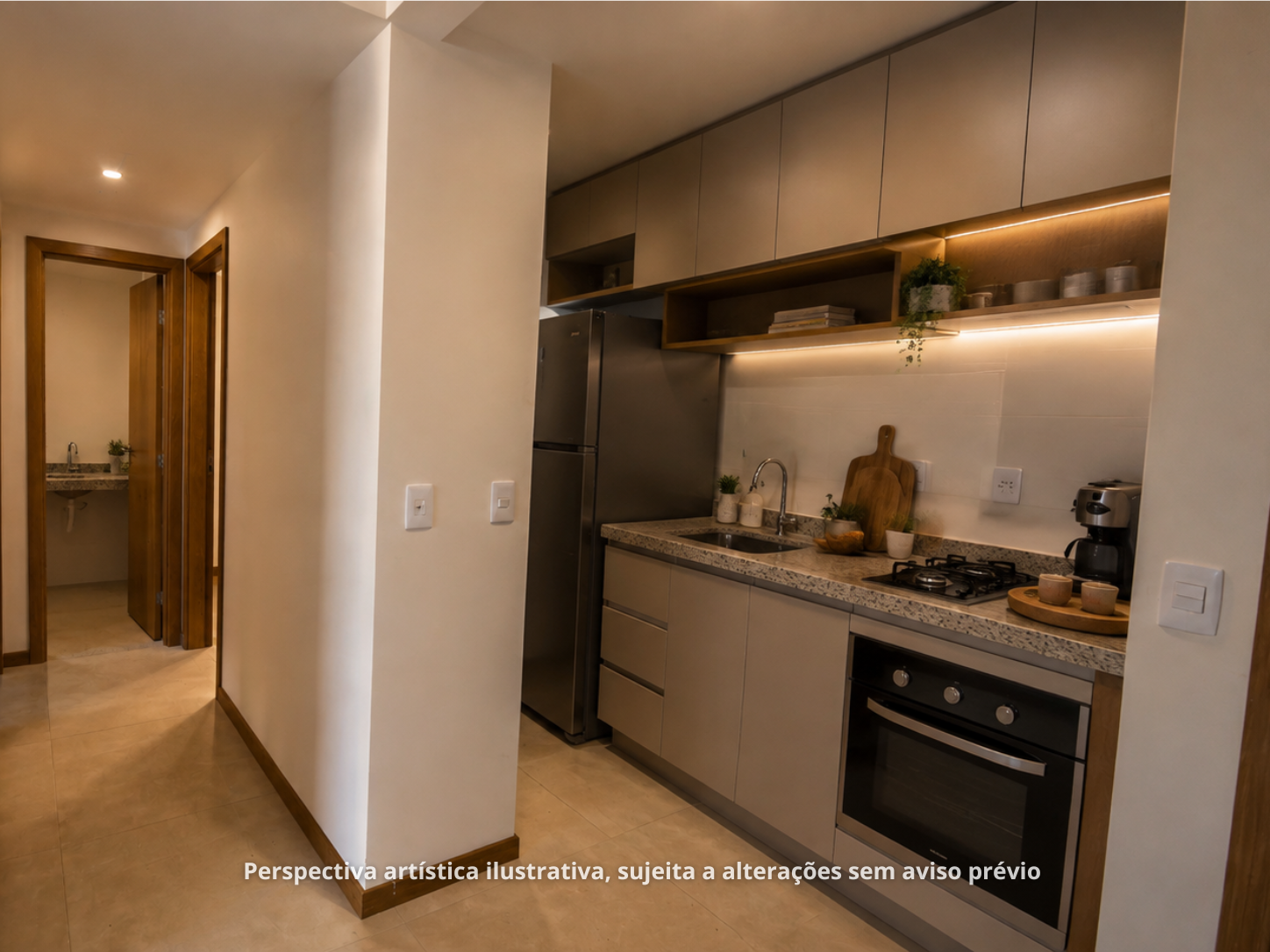 Cozinha e área de serviço