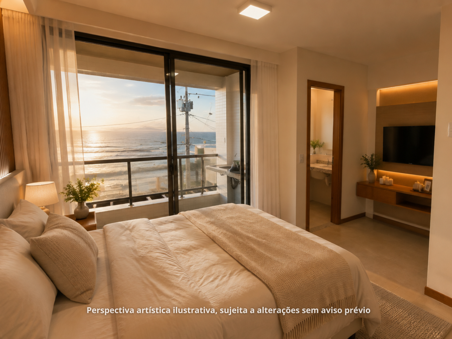 Suíte com vista para o mar